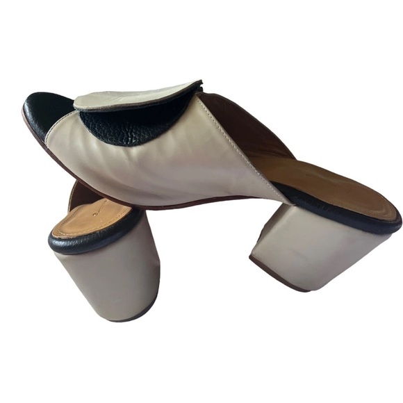 Elegant Beige and Black Women's Mules - Picture 6 of 12